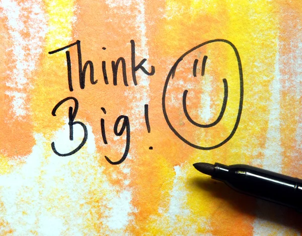 Think big text — Stock Photo, Image