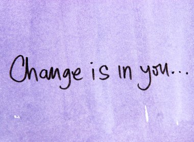 Sen metinde değişimdir