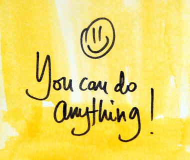 You can do anything message clipart