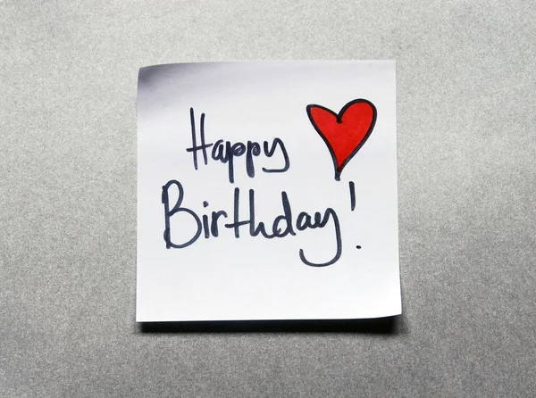 Happy birthday message — Stock Photo, Image