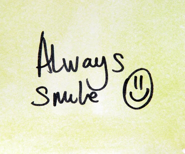 Always smile message — Stock Photo, Image