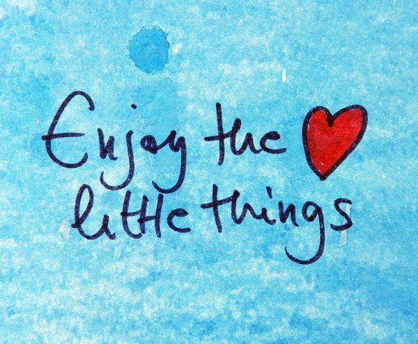 Enjoy the little things — Stock Photo, Image