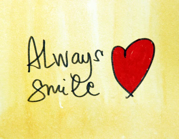 Always smile message — Stock Photo, Image