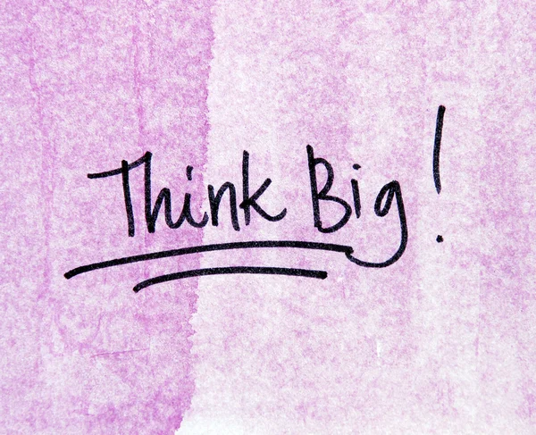 Think big! message — Stock Photo, Image