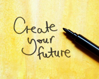 Create your future message clipart