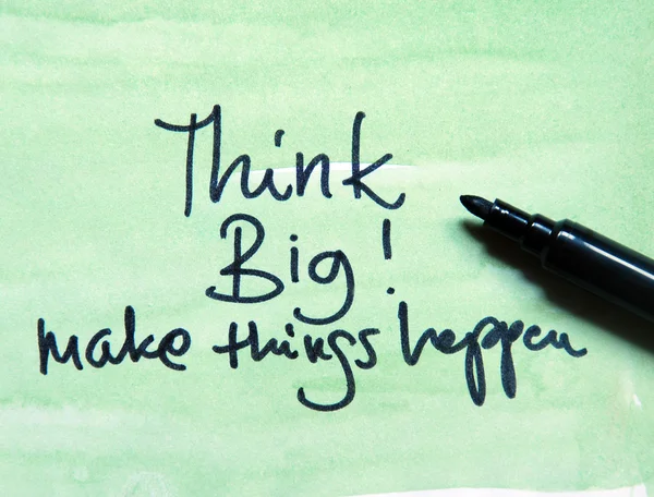 Think big! message — Stock Photo, Image