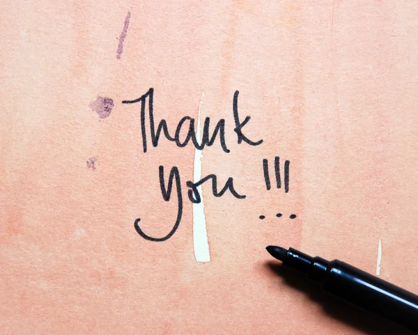 Thank you message — Stock Photo, Image