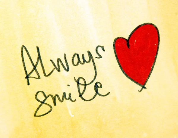 Always smile message — Stock Photo, Image