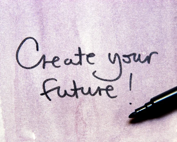 Create your future message — Stock Photo, Image