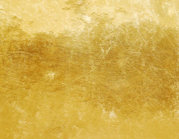 Zlatá poškrábaný povrch — Stock fotografie
