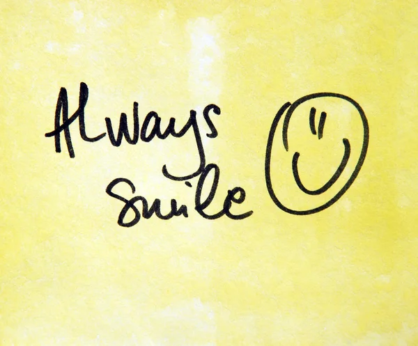 Always smile message — Stock Photo, Image