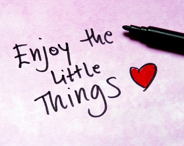 Enjoy the little things — Stock Photo, Image