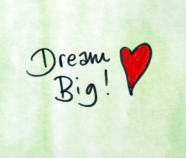 Dream big  message — Stock Photo, Image