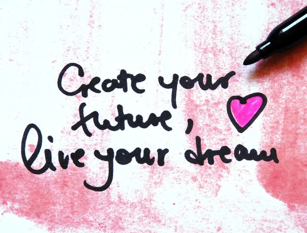 Create your future message — Stock Photo, Image