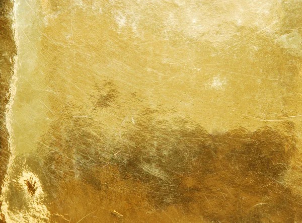 Zlatá poškrábaný povrch — Stock fotografie