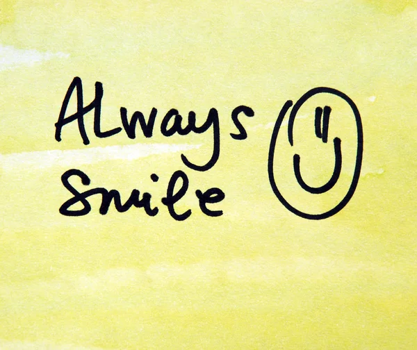 Always smile message — Stock Photo, Image