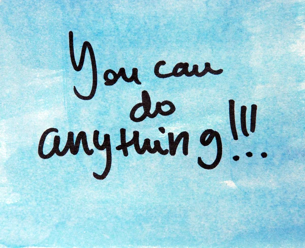 Tu peux tout faire. — Photo