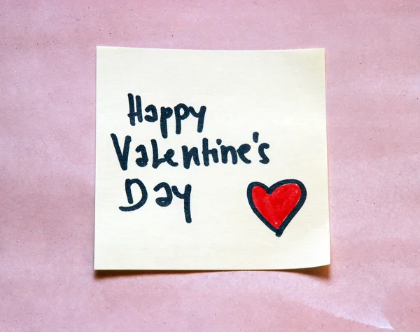Happy valentine's day inscriptie — Stockfoto