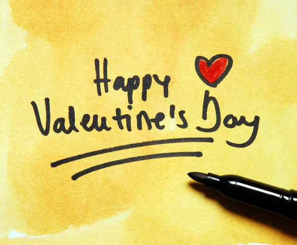 Happy Valentijnsdag Opmerking — Stockfoto