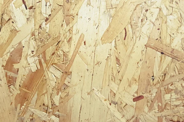 Pannello trucioli di legno pressato, trama del bordo filo orientato, sfondo OSB — Foto Stock
