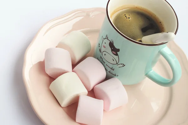 Marshmallow e caffè — Foto Stock