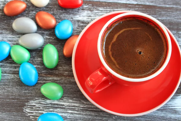 Турецьку каву і цукерки — стокове фото