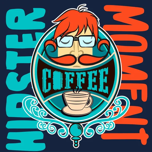 Barista Bir Kahve Dükkanının Tezgahına Gitmek Için Kahve Yapıyor Düz — Stok Vektör