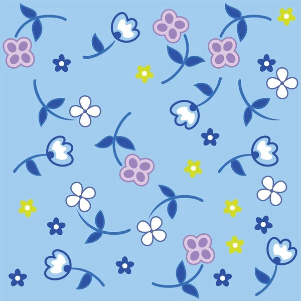 ヴィンテージの花の背景 デザインやファッションプリントのためのシームレスなベクトルパターン 灰色の背景に小さな白い花を持つ花パターン ジッシースタイル — ストックベクタ