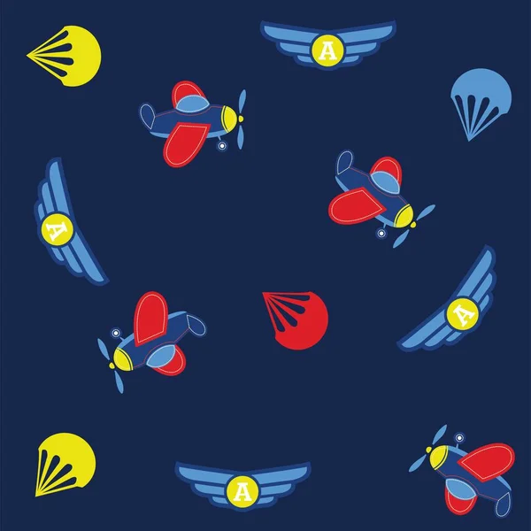 Винтажные Космические Автомобили Беззапечатанный Векторный Рисунок Темно Синем Фоне Милые — стоковый вектор