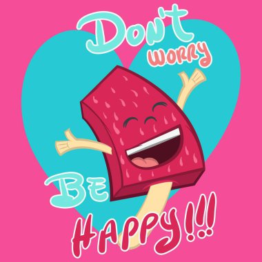 Moda grafikli çocuklar için çizim vektörü dondurma tasarımı