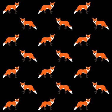 Görüntü düzeni arka planda kızıl tilki