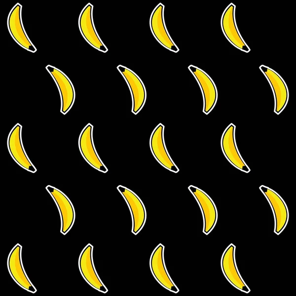 Banana Padrão Ilustração Desenho Animado Estilo Com Fundo Para Design — Vetor de Stock
