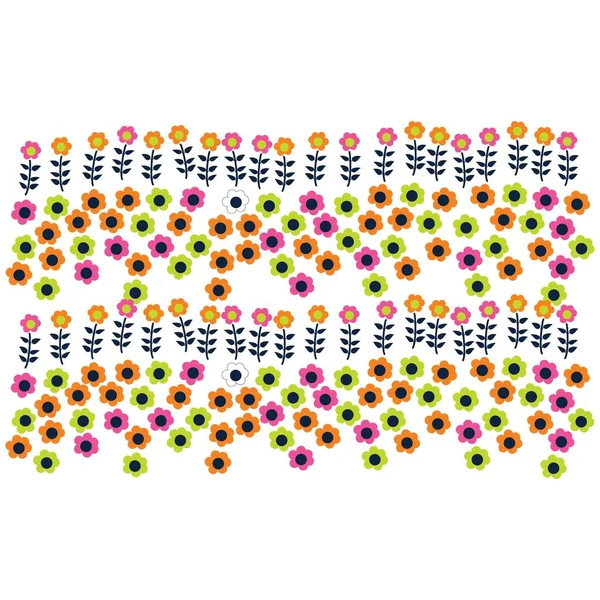 Illustration Motif Petite Conception Fleurs Pour Mode Autres Produits — Image vectorielle