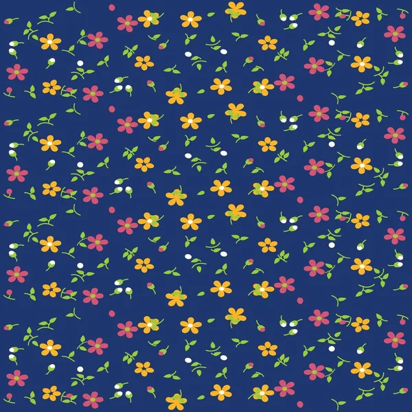 Ilustrace Vzor Malé Květiny Design Pro Módu Nebo Jiné Produkty — Stockový vektor