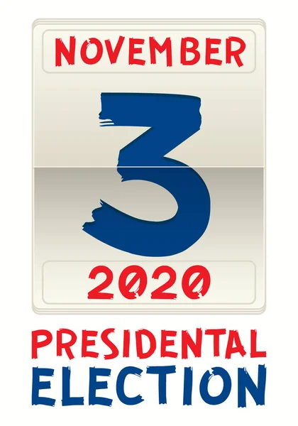 United States of America Presidential Election 2020. Election banner Vote 2020. Vote day November 3.