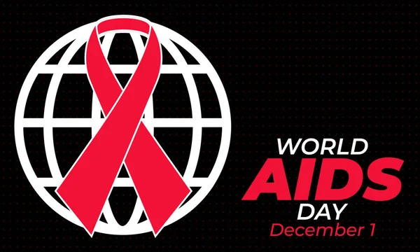World AIDS Day. December 1. Medical and Healthcare concept. Poster, Template, Card, Banner, Background Design.
