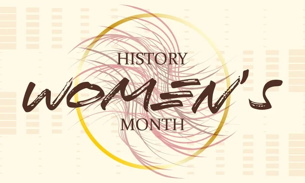 Women's History Month. Celebrated during March in the United States, the United Kingdom, and Australia. Poster, card, banner, background design.