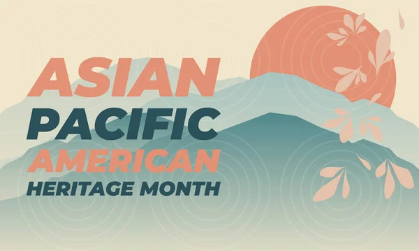 May is Asian Pacific American Heritage Month (APAHM), celebrating the achievements and contributions of Asian Americans and Pacific Islanders in the United States. Poster, banner concept.