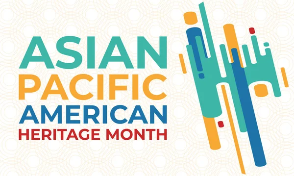 May is Asian Pacific American Heritage Month (APAHM), celebrating the achievements and contributions of Asian Americans and Pacific Islanders in the United States. Poster, banner concept.