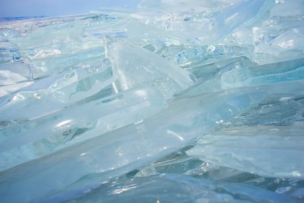 Hielo del lago Baikal, Olkhon — Foto de Stock