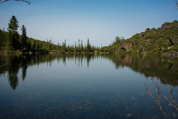 View reflection mountain lake — Stock Photo, Image