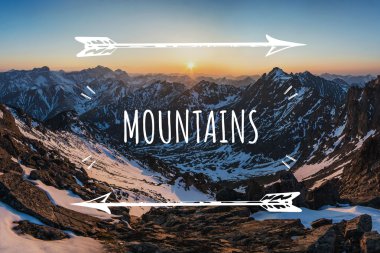 Yazıt Dağları nın arka planda motivasyon