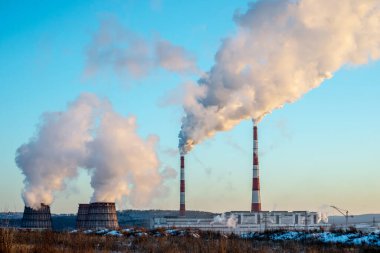 Çevre kirliliği ve fabrikaların bacasından atmosfere karbondioksit salınımı nedeniyle küresel ısınma sorunu