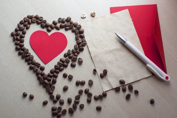 Caffè e San Valentino — Foto Stock