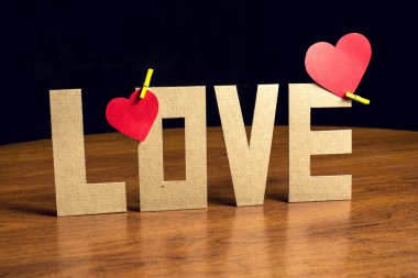 Kelime aşk kağıt doku