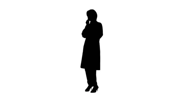 African american female doctor talking on the phone, Alpha Chann — Stock Photo, Image