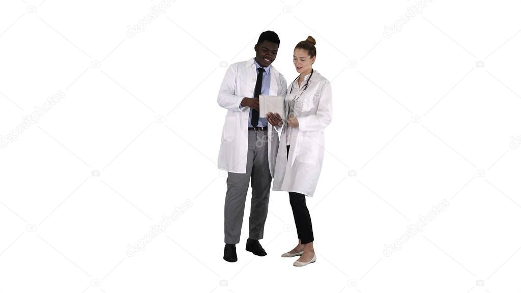 Intellectual healthcare professional afro american doctor with c