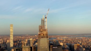 Bir Vanderbilt inşaat süreci, Midtown Manhattan, New York