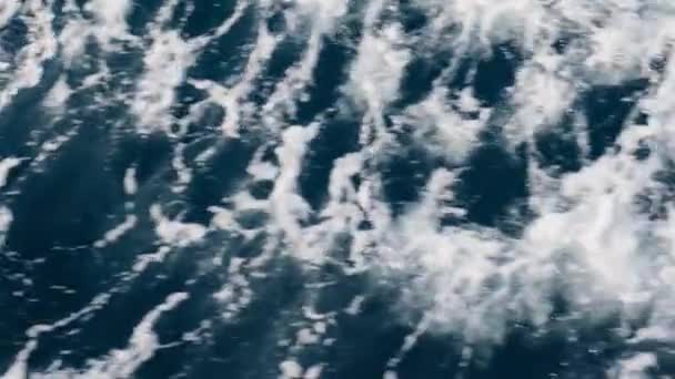 Mișcarea valurilor marine din Oceanul Aerian Textură tropicală, mediu . — Videoclip de stoc