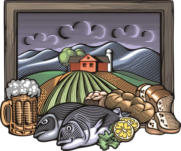 Country Life e Agricoltura Grafiche Vettoriali